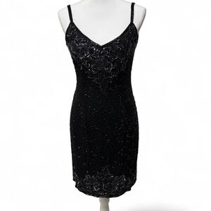 Elegant Black Sequin Dress